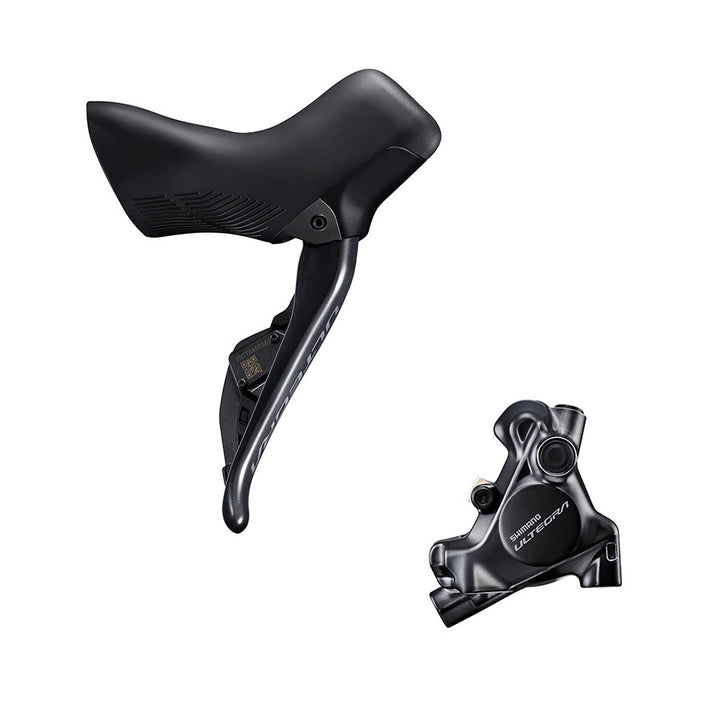 Shimano, Ultegra Di2 ST-R8170 / BR-R8170, Road Hydraulic Disc Brake, Front, Flat mount, Black, IR8170DLF6SC100A