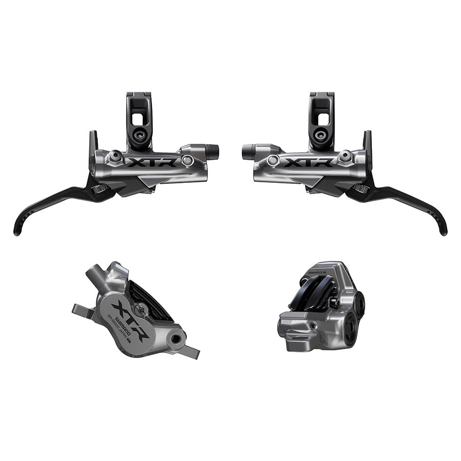 Shimano, XTR BL-M9220 / BR-M9220 Kit, MTB Hydraulic Disc Brake, Front and Rear, Flat mount, Disc: Not included, Black, IBRM9220UPGKIT1