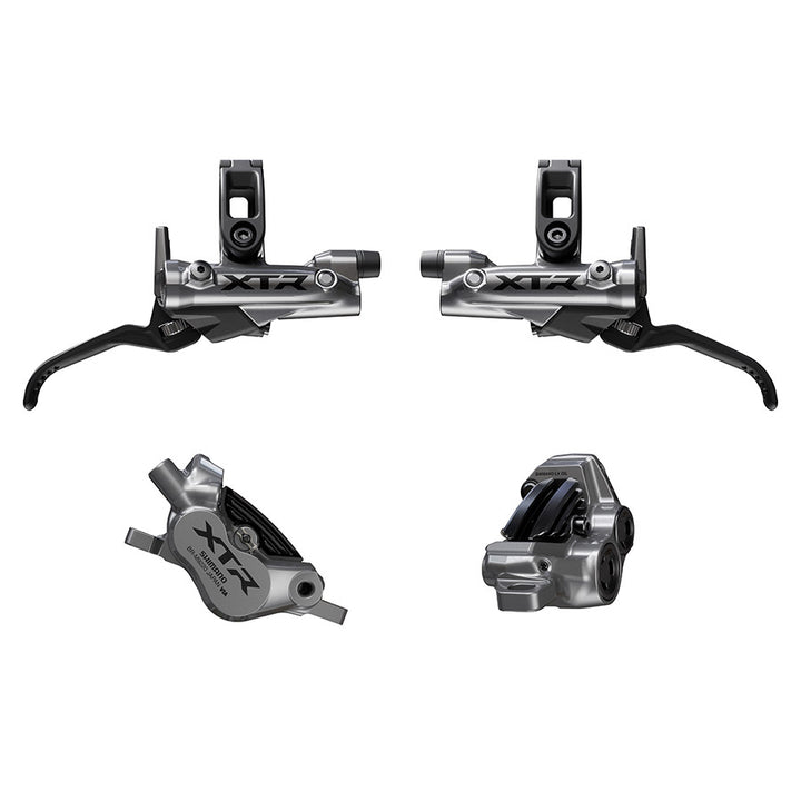 Shimano, XTR BL-M9220 / BR-M9220 Kit, MTB Hydraulic Disc Brake, Front and Rear, Flat mount, Disc: Not included, Black, IBRM9220UPGKIT1