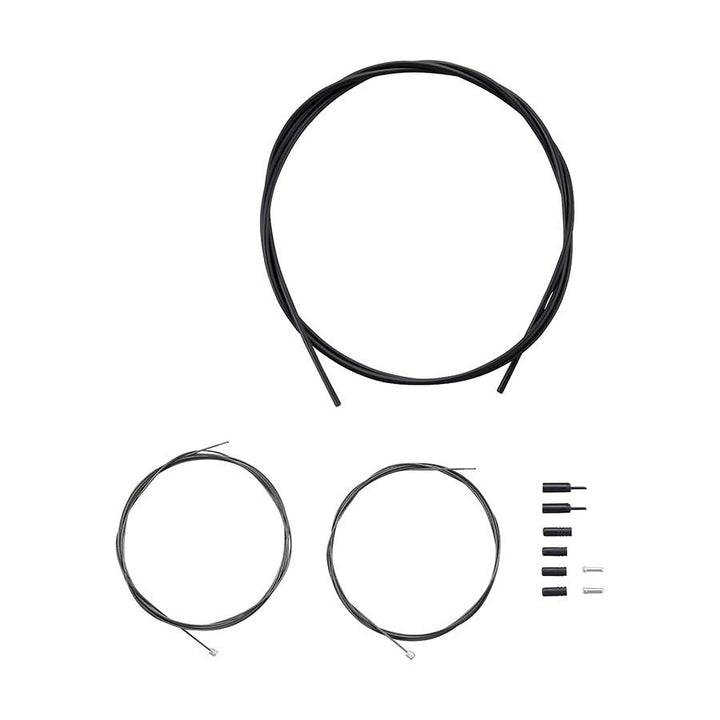 Shimano, Shift Cable and Housing Set, Optislick, Black, Shimano/SRAM, Set