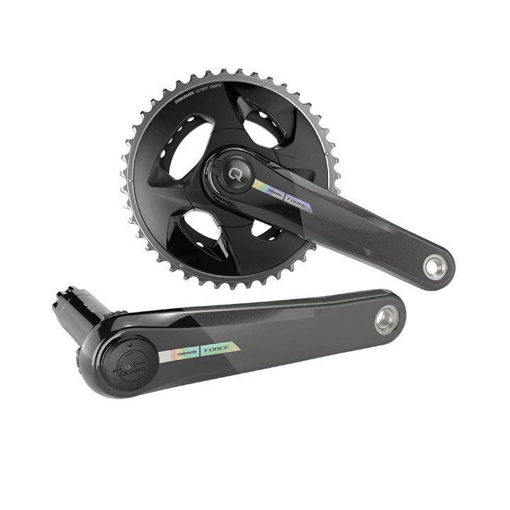 SRAM, Force D2 2x Wide, Power Meter Crankset, Speed: 12, Spindle: 28.99mm, BCD: Direct Mount, 43/30, DUB, 175mm, Black, Road Disc
