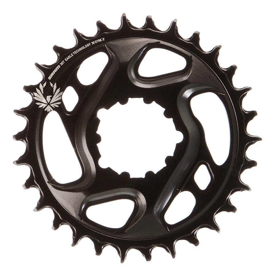 SRAM, 12SP X-Sync 2, 30T Chainring, 12sp, BCD: Direct Mount, 6mm offset, Aluminum, Black