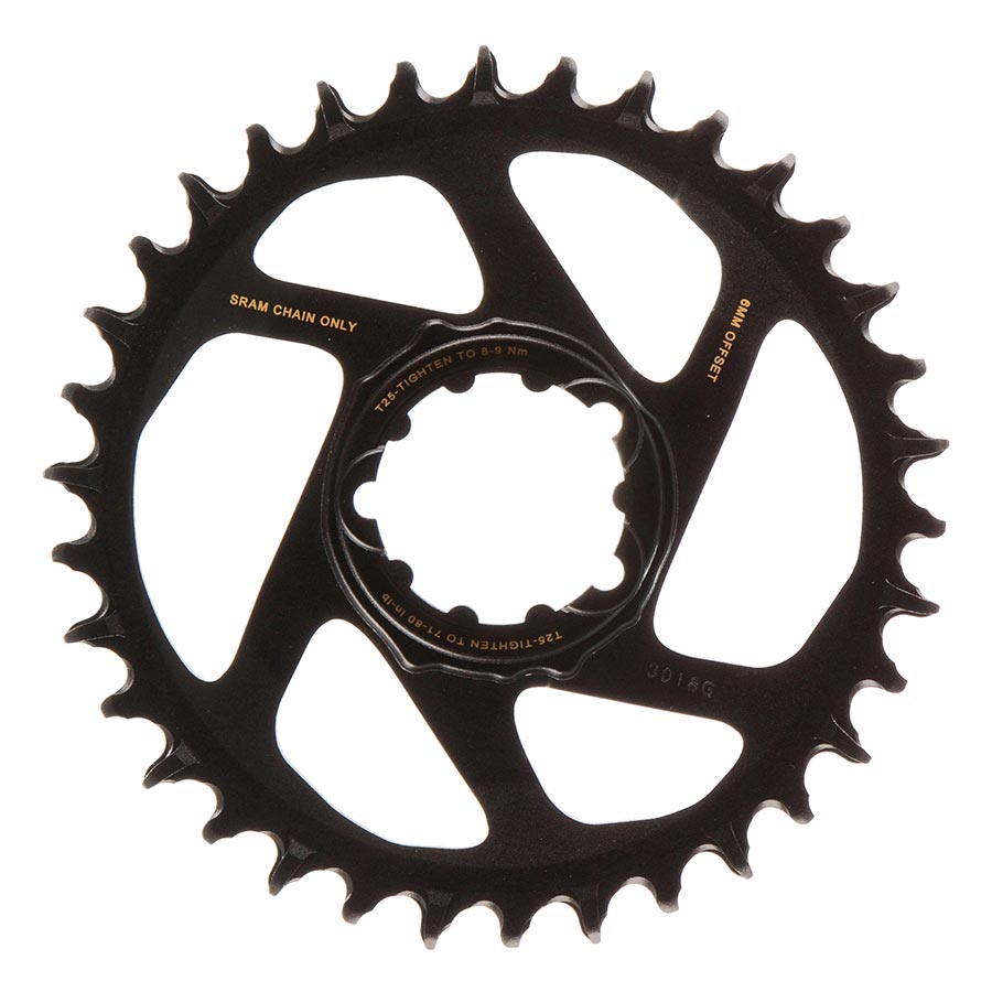 SRAM, X-SYNC 2 SL 6mm, Chainring, Teeth: 34, Speed: 11/12, BCD: Direct Mount, Single, Aluminum, Gold