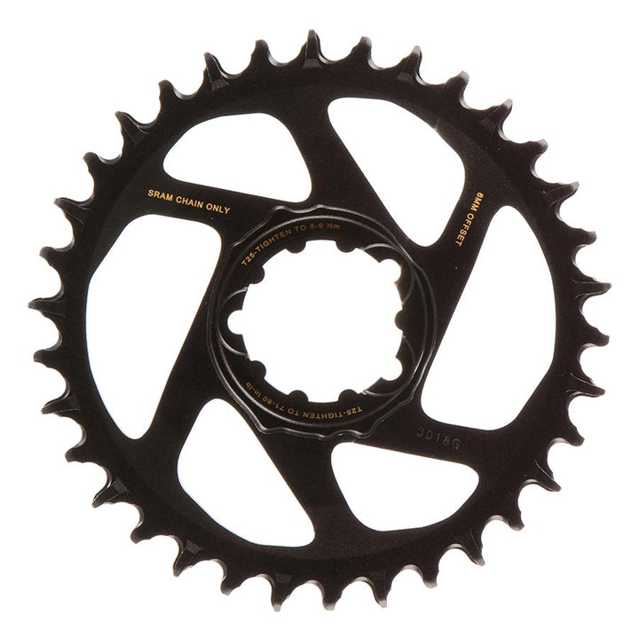 SRAM, X-SYNC 2 SL 6mm, Chainring, Teeth: 34, Speed: 11/12, BCD: Direct Mount, Single, Aluminum, Gold