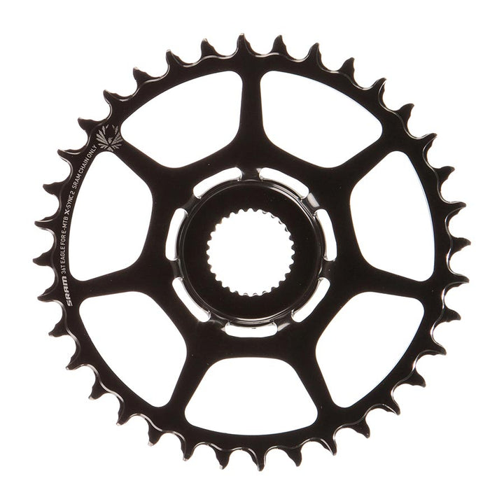 SRAM, X-SYNC 2 Bosch, Chainring, Teeth: 16, Speed: 12, BCD: Direct Mount, Single, Steel, Black