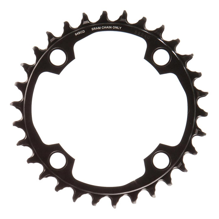 SRAM, X-SYNC 2 94mm Light E-MTB, Chainring, Teeth: 30, Speed: 12, BCD: 94, Bolts: 4, Single, Aluminum, Black