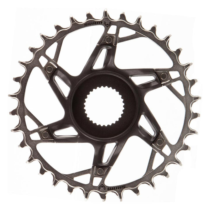 SRAM, XX Eagle T-Type DM E-MTB Bosch, Chainring, Teeth: 34, Speed: 12, BCD: Direct Mount, Aluminum/Steel, Black