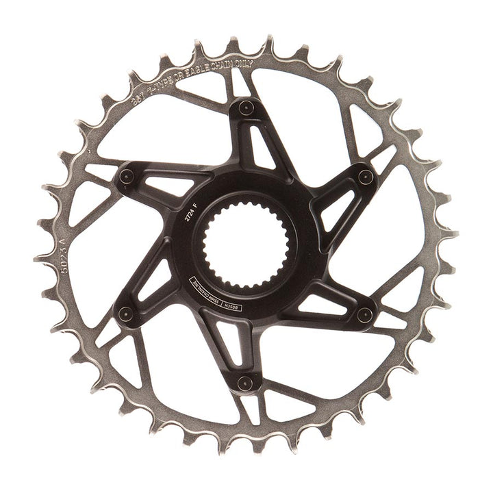 SRAM, XX Eagle T-Type DM E-MTB Bosch, Chainring, Teeth: 34, Speed: 12, BCD: Direct Mount, Aluminum/Steel, Black