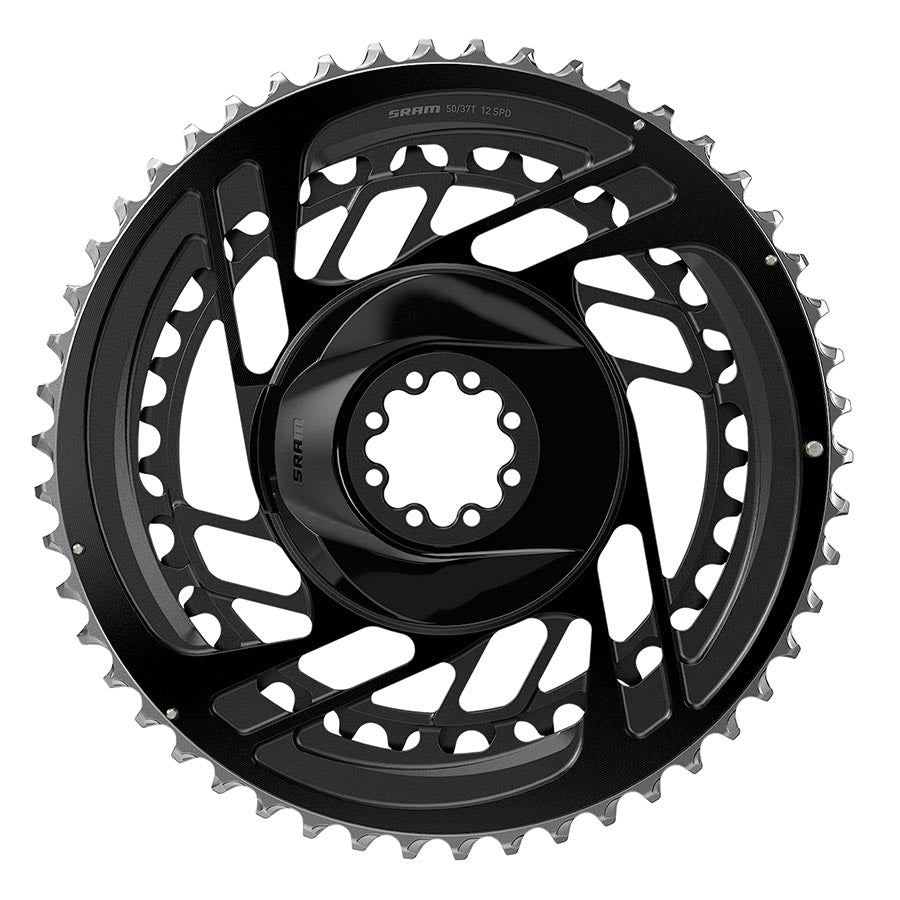 SRAM, Force D2 2x Chainring Kit, Chainring, Teeth: 37/50, Speed: 12, BCD: Direct Mount, Aluminum, Black