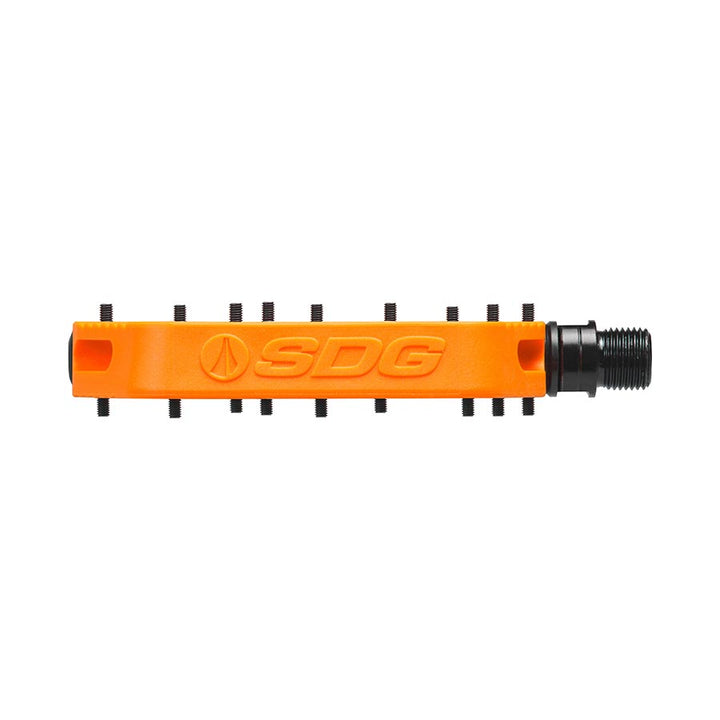 SDG Components, Comp, Platform Pedals, Body: Composite, Spindle: Cr-Mo, 9/16'', Orange, Pair