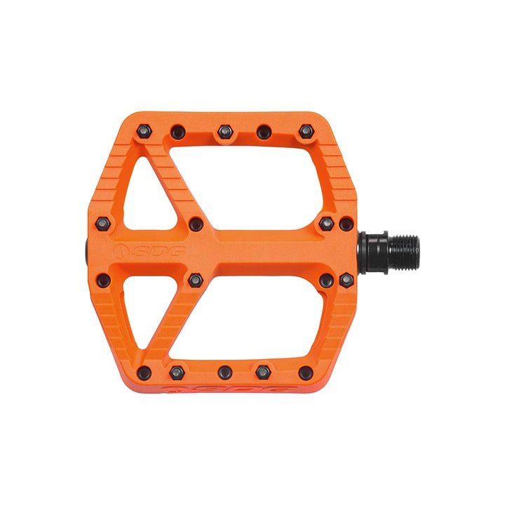 SDG Components, Comp, Platform Pedals, Body: Composite, Spindle: Cr-Mo, 9/16'', Orange, Pair