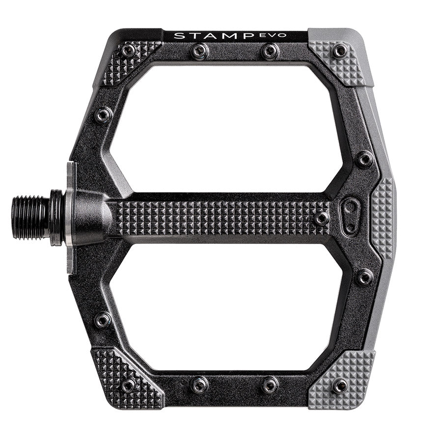 Crankbrothers, STAMP EVO Large, Platform Pedals, Body: Aluminum/Composite, Spindle: Cr-Mo, 9/16&