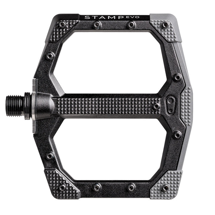 Crankbrothers, STAMP EVO Large, Platform Pedals, Body: Aluminum/Composite, Spindle: Cr-Mo, 9/16&