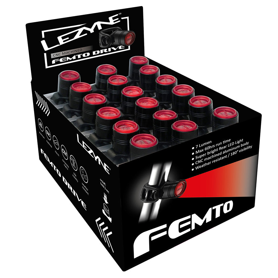 Lezyne, Femto, Counter Display, 36 front units