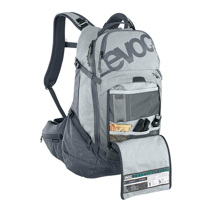 EVOC, Trail Pro 26, Protector backpack, 26L, Carbon/Grey, LXL