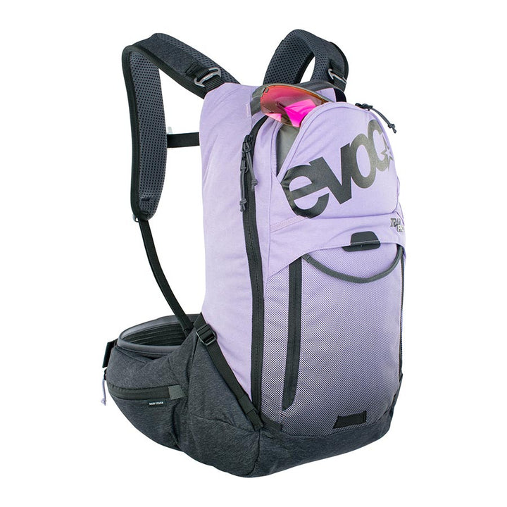 EVOC, Trail Pro 16, Protector backpack, 16L, Carbon/Grey, LXL