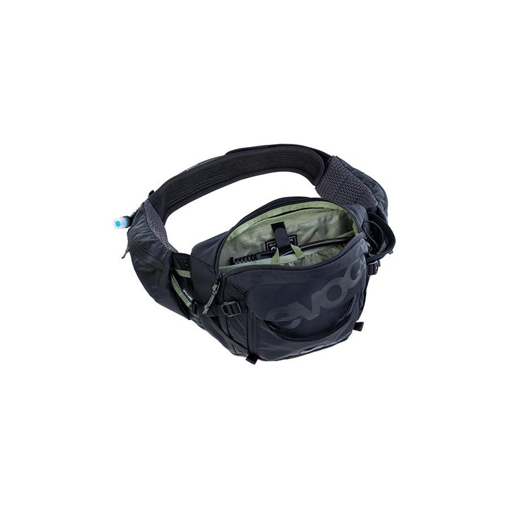 EVOC, Hip Pack Pro 3 +1.5L Bladder, Hip Pack, 3L, Included (1.5L), Black