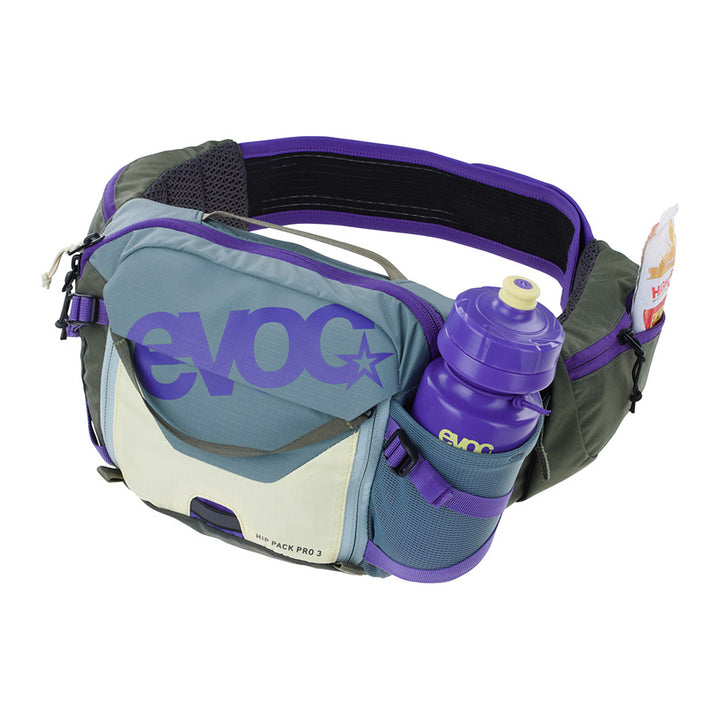EVOC, Hip Pack Pro 3 +1.5L, Hip Pack, 3L, Bladder included (1.5L), Multicolor