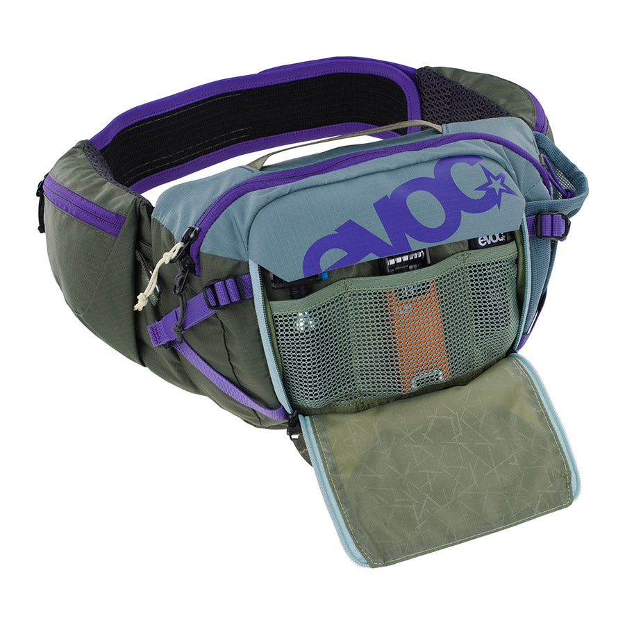 EVOC, Hip Pack Pro 3 +1.5L, Hip Pack, 3L, Bladder included (1.5L), Multicolor
