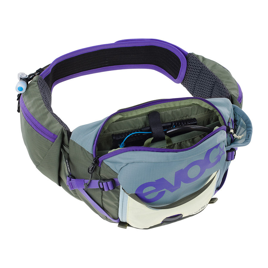 EVOC, Hip Pack Pro 3 +1.5L, Hip Pack, 3L, Bladder included (1.5L), Multicolor