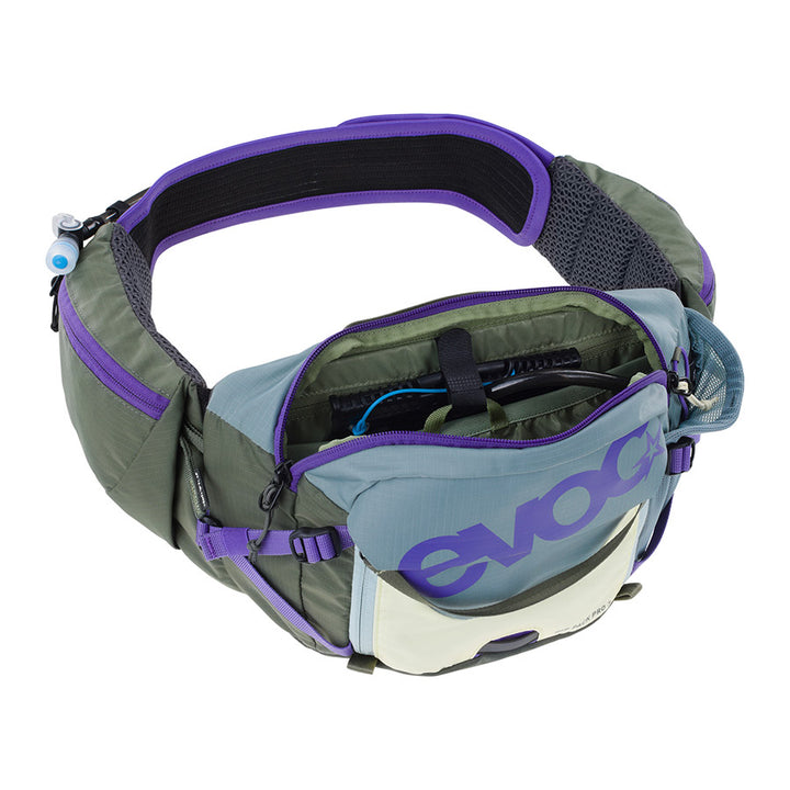 EVOC, Hip Pack Pro 3 +1.5L, Hip Pack, 3L, Bladder included (1.5L), Multicolor