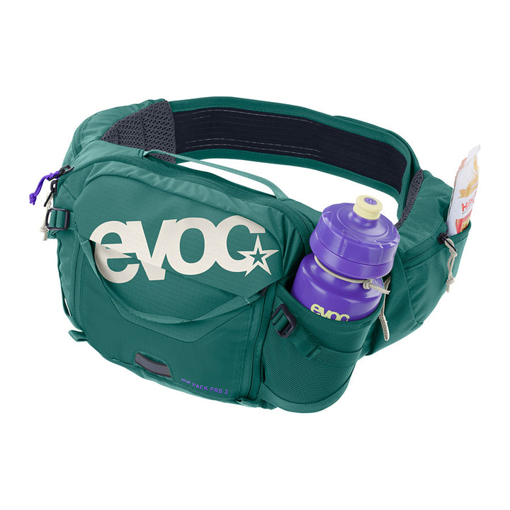 EVOC, Hip Pack Pro 3 +1.5L, Hip Pack, 3L, Bladder included (1.5L), Multicolor
