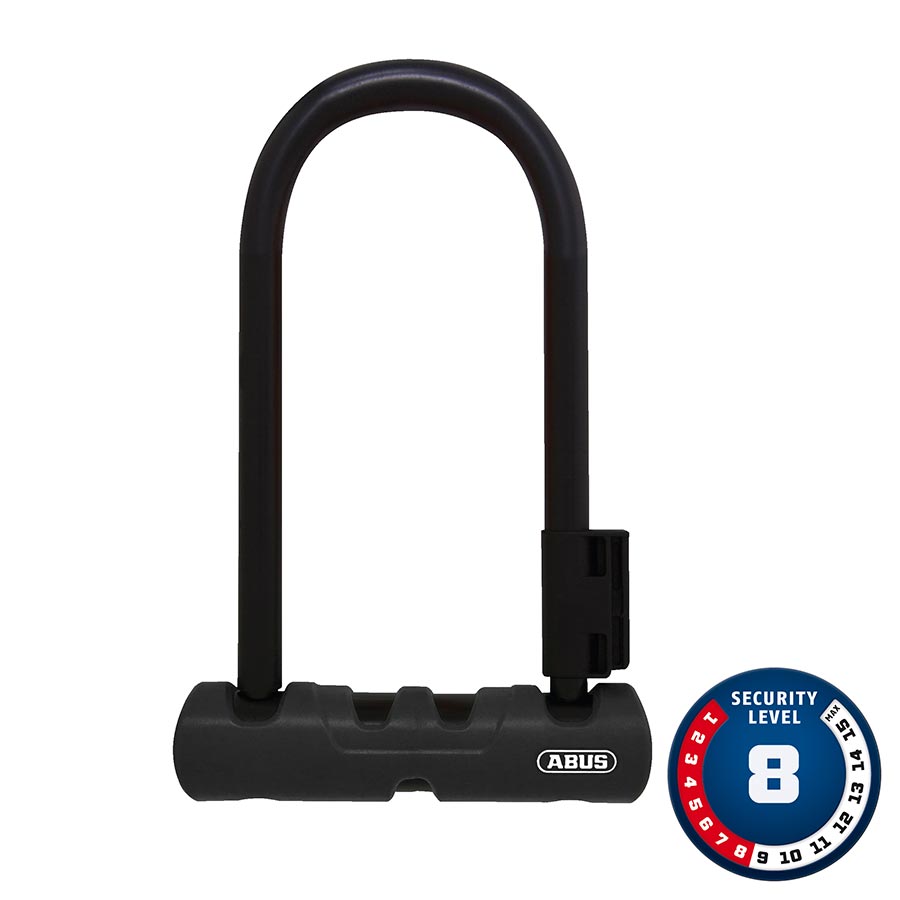 Abus, Ultra 410 Mini, U-Lock, Key, 12mm, 14.0cm x 15.0cm, 5.5'' x 5.9'', SH34, Black