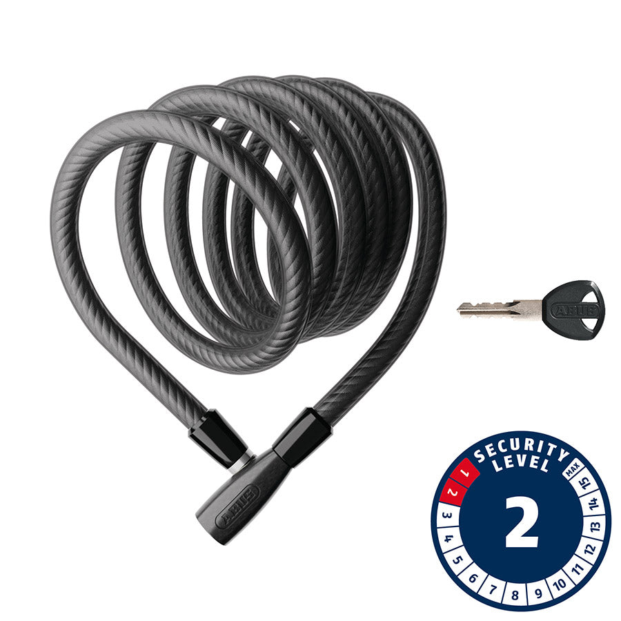 Abus, Helix 2508K, Cable lock, Key, 8mm, 150cm, 4.9&