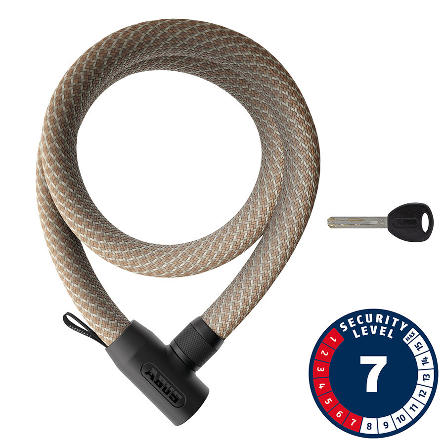 Abus, Yarnit 4004K, Chain Lock, Key, 24mm, 110cm, 43.3&