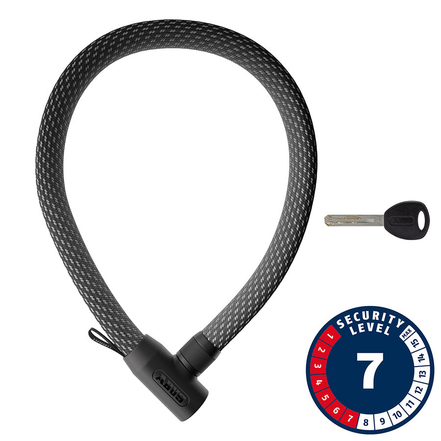 Abus, Yarnit 4004K, Chain Lock, Key, 24mm, 110cm, 43.3&