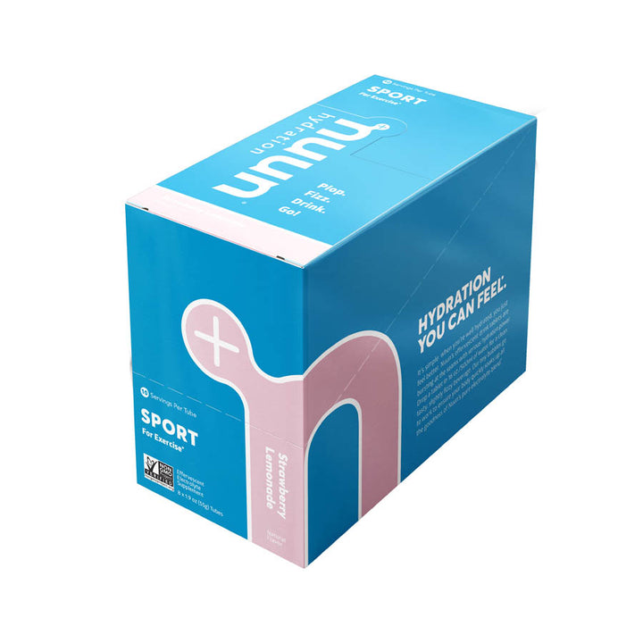 Nuun, Sport, Drink Mix, Strawberry Lemonade, Box of 8, 10 servings
