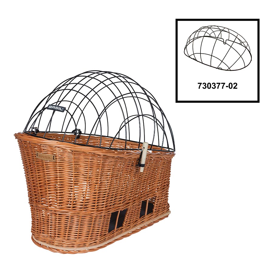 Basil - Pasja Dog Basket Rear Wicker