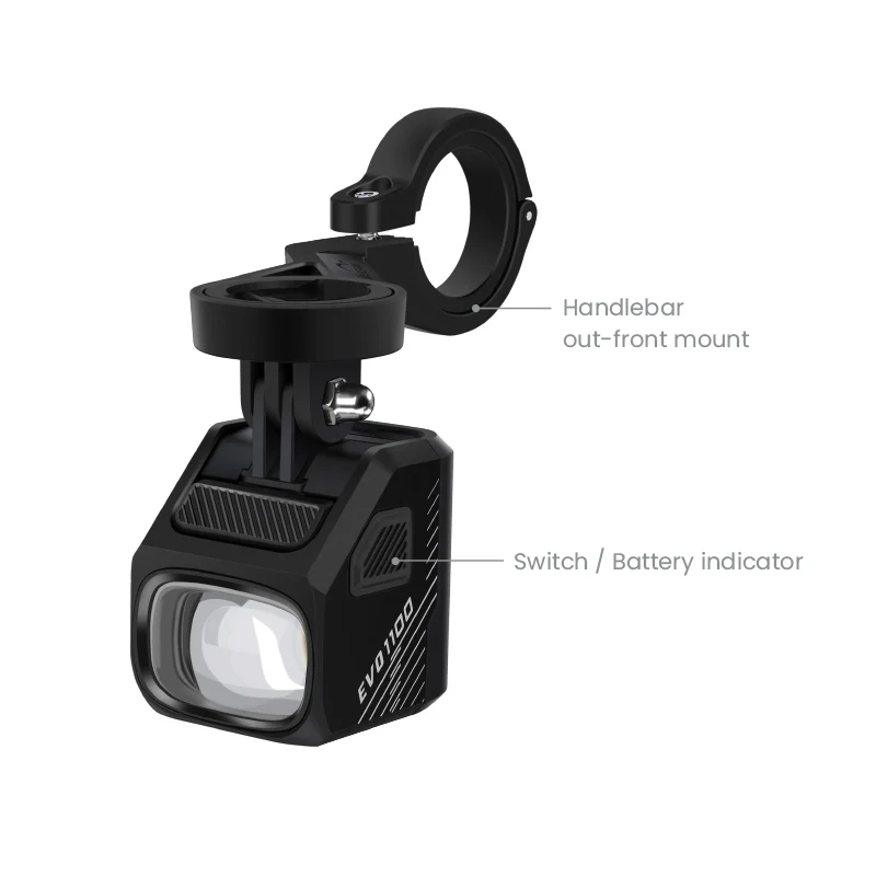 Magicshine EVO 1100 Under Mount Front Light, Black
