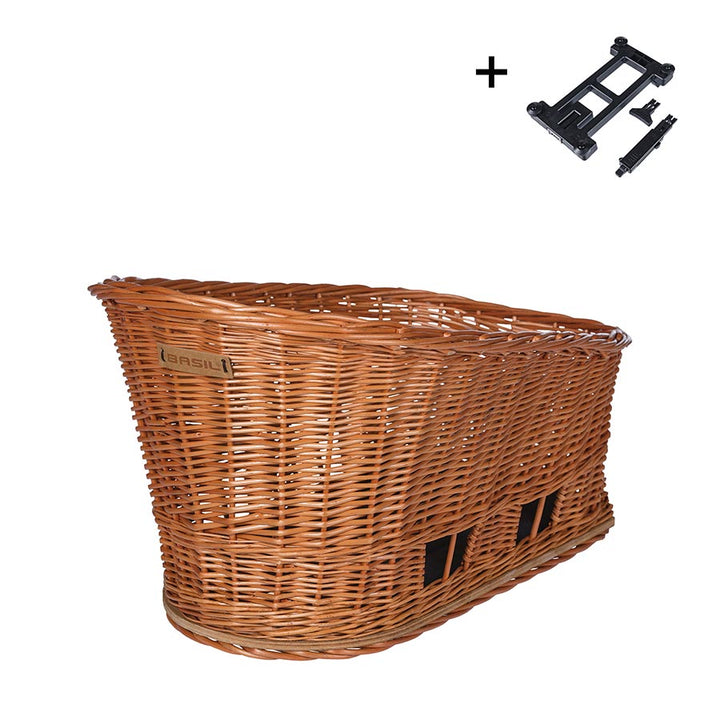 Basil - Pasja Dog Basket Rear Wicker